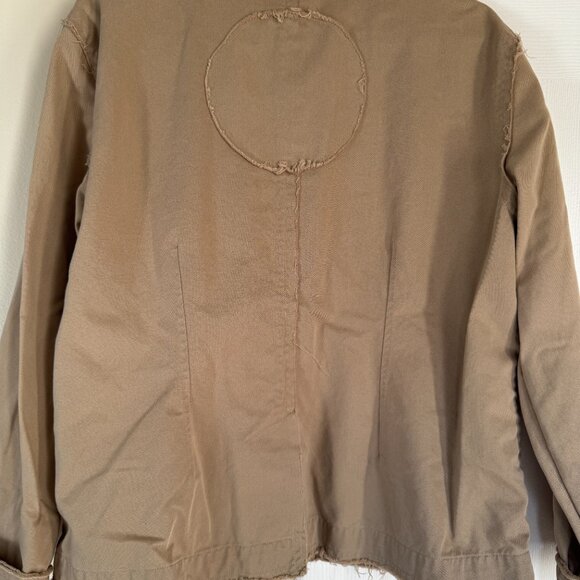 Chico's Women's Size 3/XL Khaki Jacket EUC Artistic Details, Buttons, Pockets - Picture 11 of 13